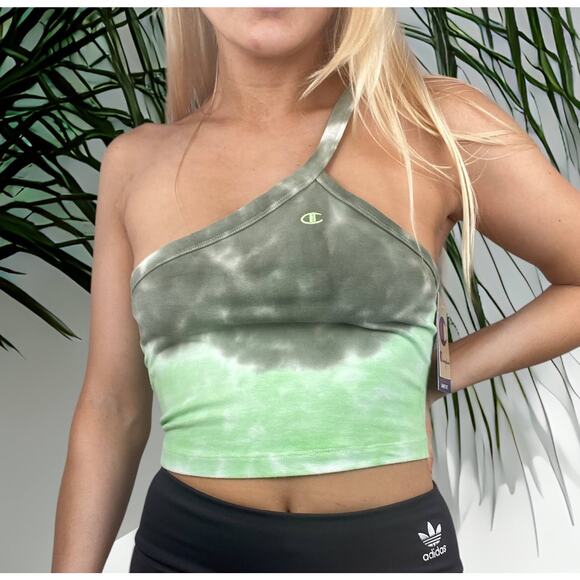 $35 NWT XS CHAMPION UNITY CROP TOP LOGO Y2K 90S‎ STREETWEAR TIEDYE - Picture 1 of 5